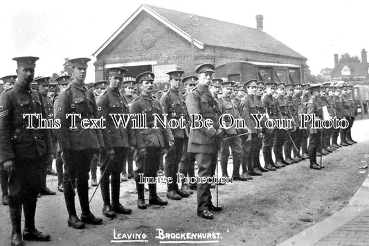 HA 2005 - RAMC Leaving Brockenhurst, Hampshire WW1