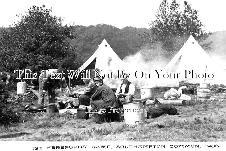 HA 2188 - 1st Herefords Camp, Southampton Common, Hampshire 1906
