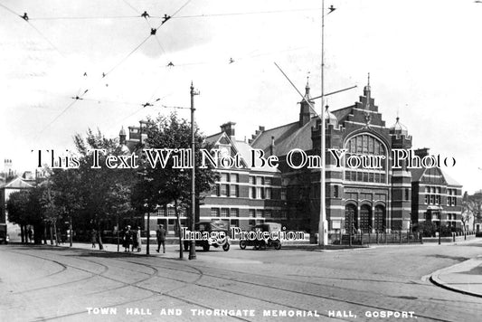 HA 2198 - Town Hall & Thorngate Memorial Hall, Gosport, Hampshire 1928
