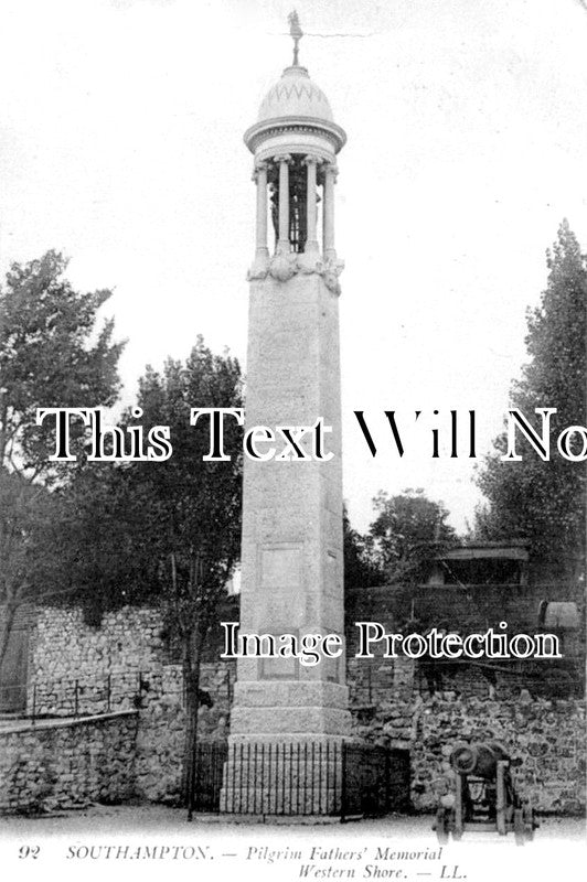 HA 2267 - Pilgrim Fathers Memorial, Southampton, Hampshire 1918