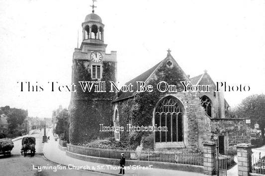 HA 2482 - Church & St Thomas Street, Lymington, Hampshire c1918