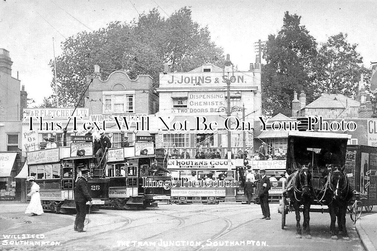 HA 2520 - The Tram Junction, Southampton, Hampshire c1908