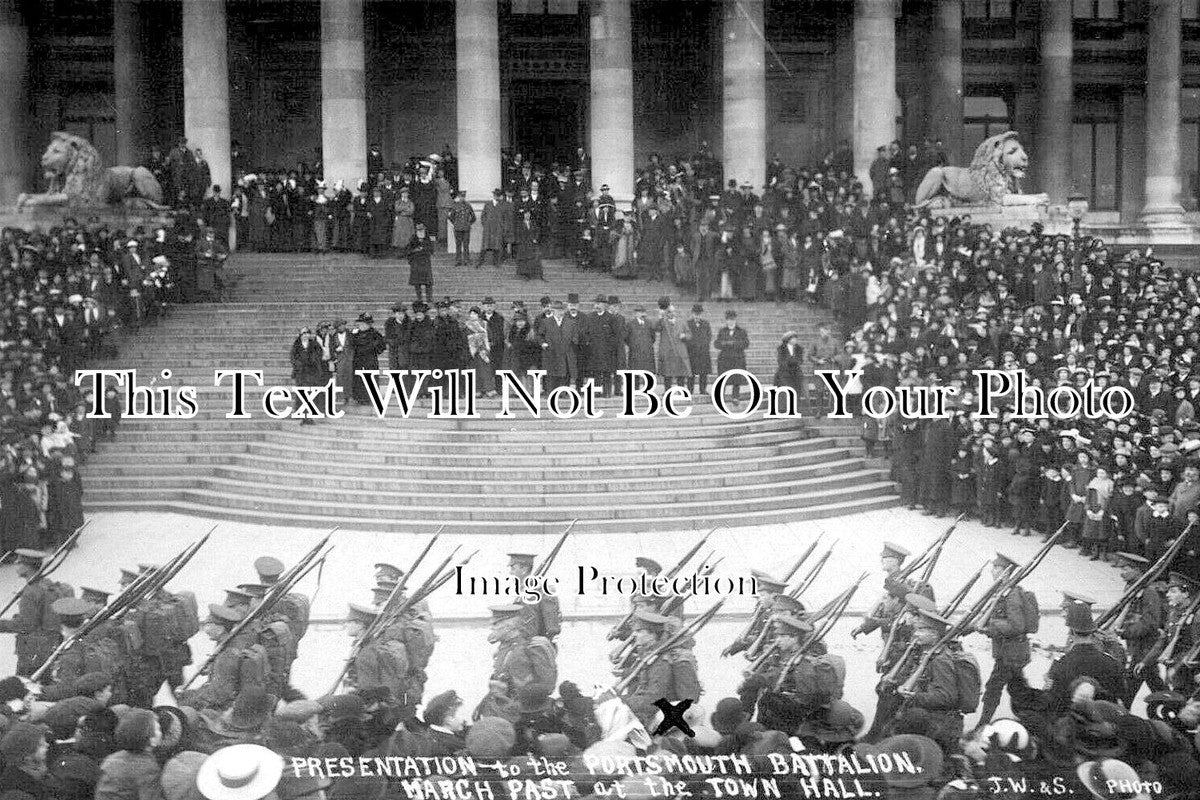 HA 2583 - Battalion Presentation, Portsmouth Town Hall, Hampshire