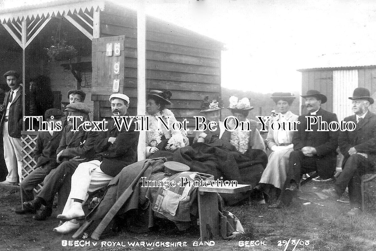 HA 2628 - Cricket Match Beech Estate, Alton, Hampshire 1908