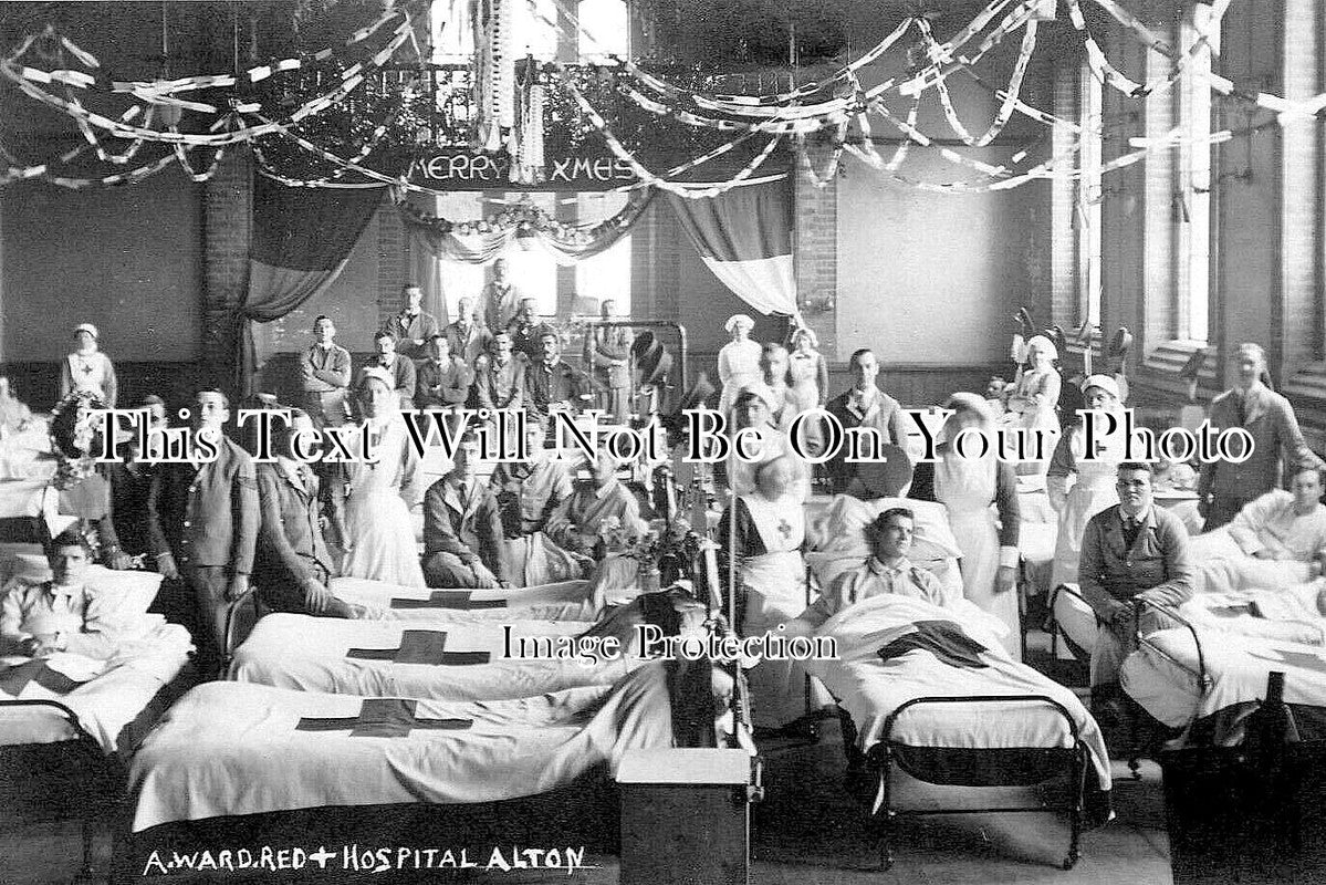 HA 2630 - Alton Red Cross Hospital Ward At Christmas, Hampshire