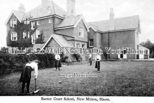 HA 2694 - Croquet, Barton Hall School, New Milton, Hampshire