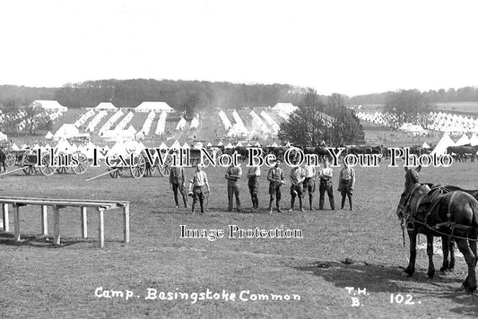 HA 2695 - Army Camp, Basingstoke Common, Hampshire c1915