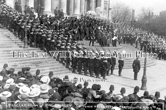 HA 2743 - Proclamation Of King George V, Portsmouth Town Hall 1910