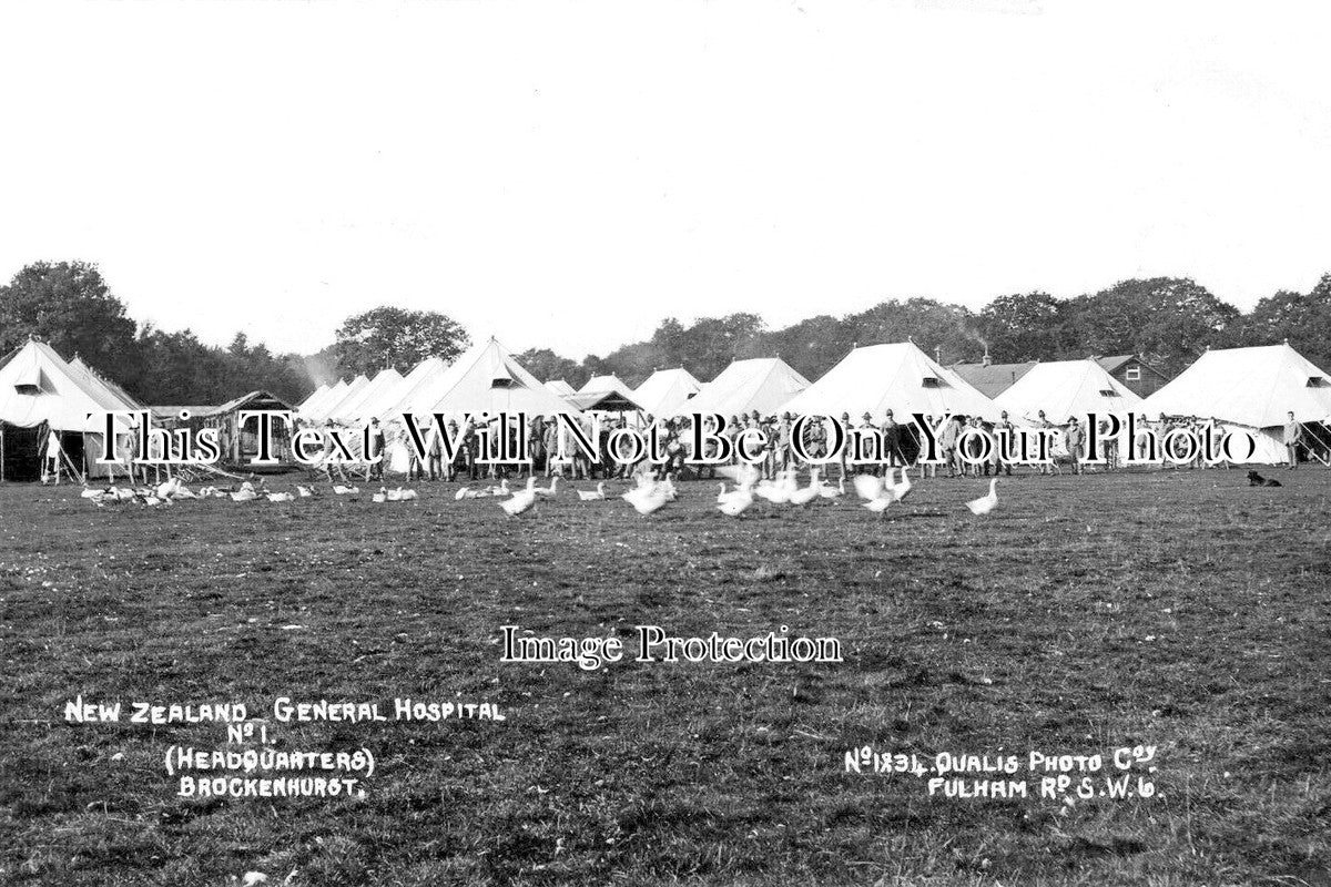 HA 2837 - Tents, New Zealand General Hospital, Brockenhurst WW1