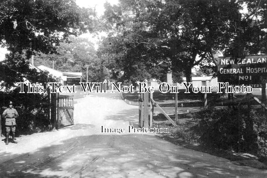 HA 2838 - Entrance, New Zealand General Hospital, Brockenhurst WW1
