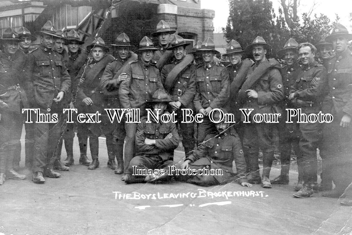 HA 2845 - Soldiers Leaving, New Zealand General Hospital, Brockenhurst WW1