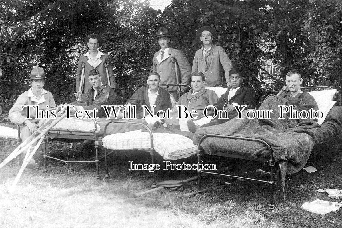 HA 2866 - Wounded Soldiers, New Zealand General Hospital, Brockenhurst WW1