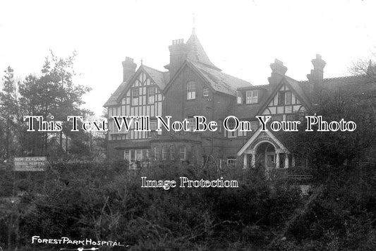 HA 2880 - Forest Park, New Zealand General Hospital, Brockenhurst WW1