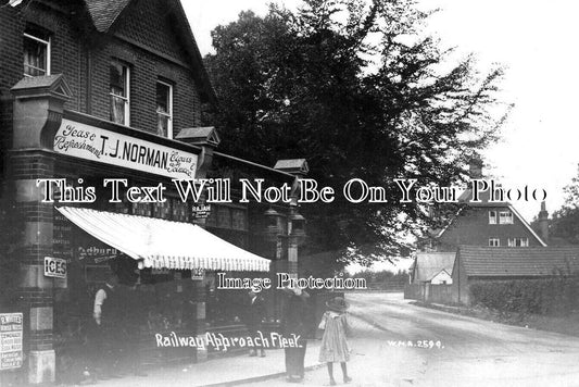 HA 2957 - Railway Approach, Fleet, Hampshire c1918