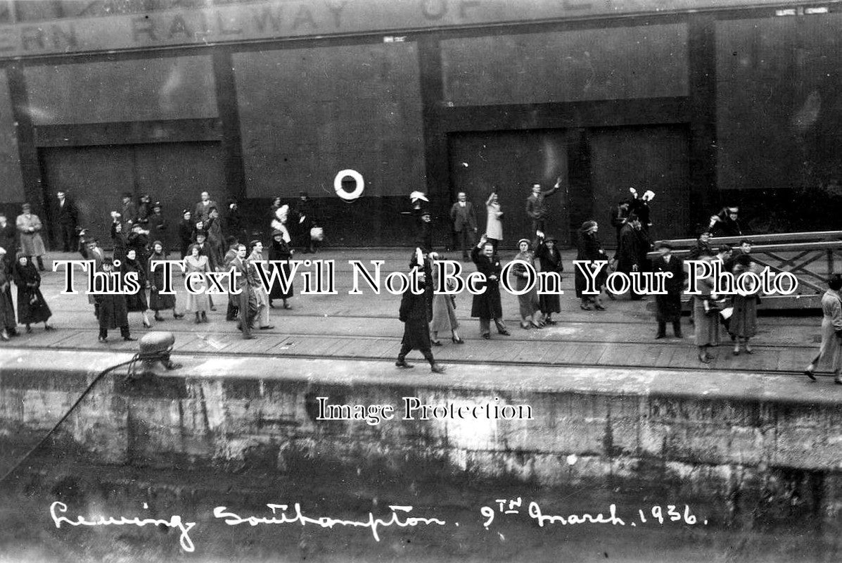 HA 2993 - Leaving Southampton On A Ship, Hampshire 1936