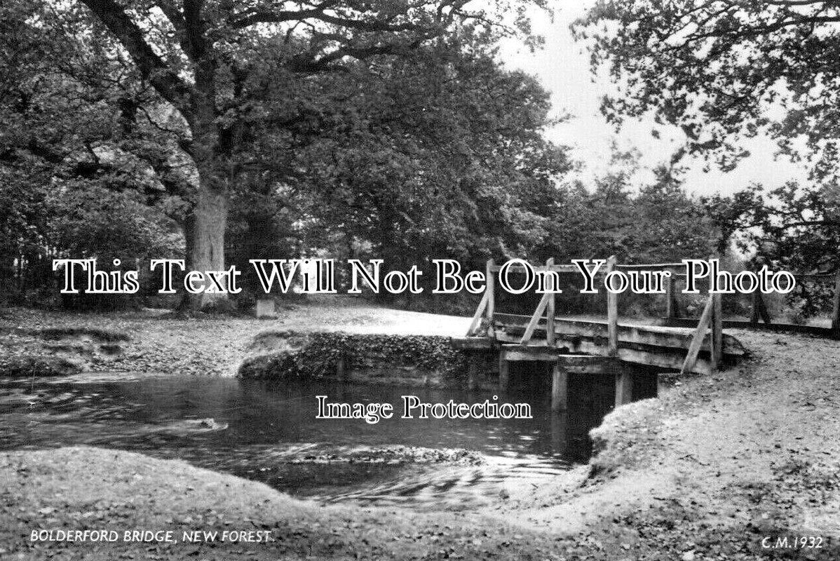 HA 3056 - Bolderford Bridge, New Forest, Hampshire c1960