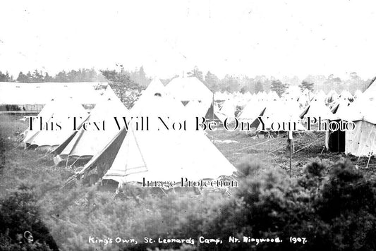 HA 3077 - Kings Own, St Leonards Camp Near Ringwood, Hampshire 1907