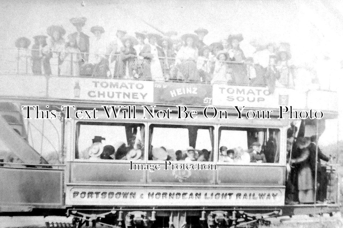 HA 3106 - Portsdown & Horndean Railway Tram, Hampshire c1910