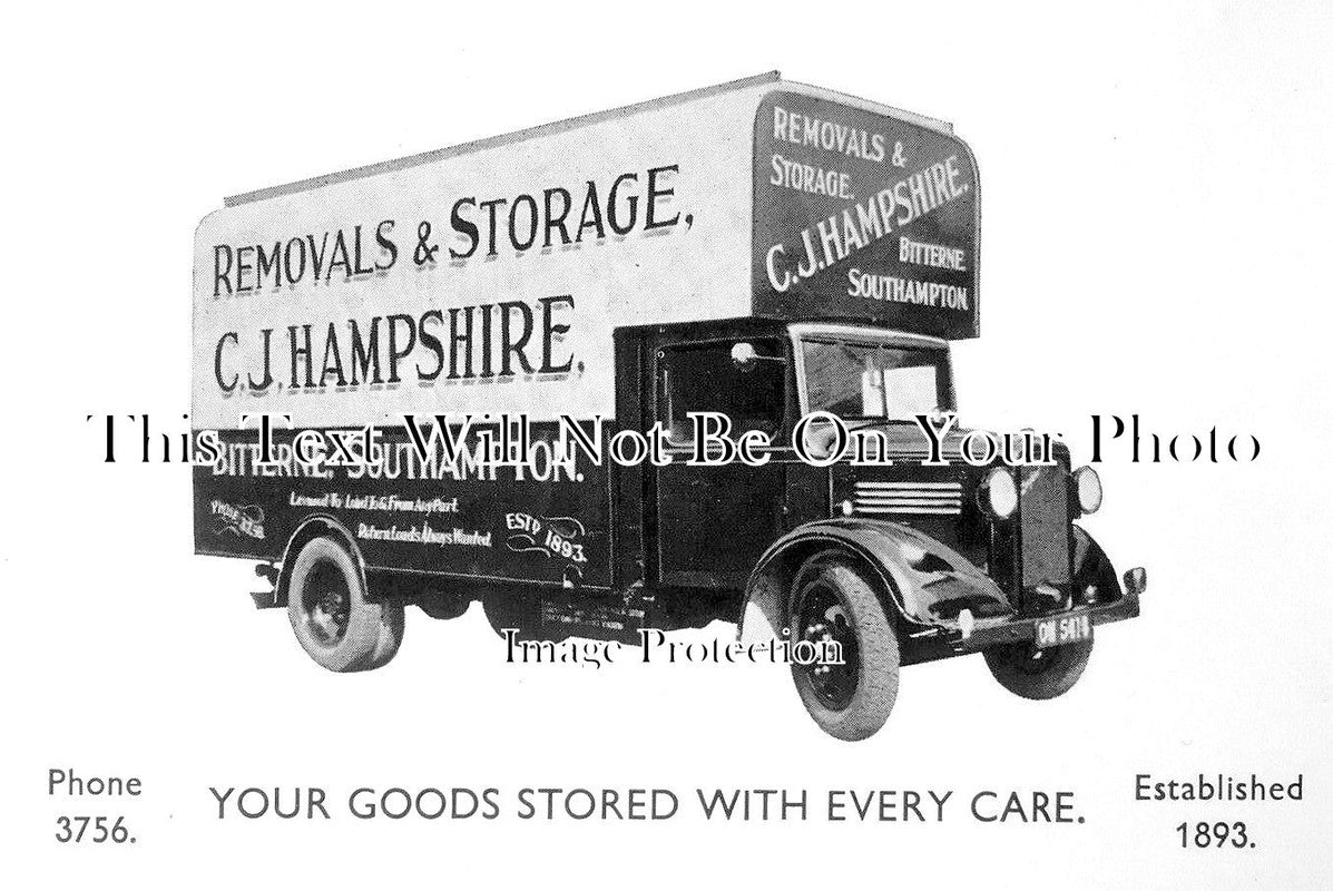 HA 3137 - Hampshire Removals Van, Bitterne, Southampton