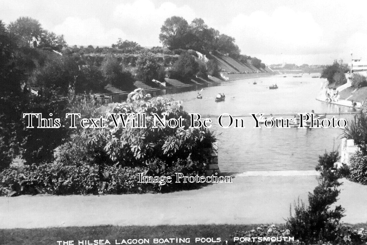 HA 3163 - The Hilsea Lagoon Boating Pools, Portsmouth, Hampshire c1938