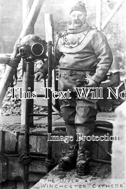 HA 3171 - The Diver At Winchester Cathedral, Hampshire 1906