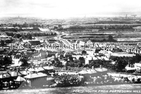 HA 3187 - Portsmouth From Portsdown Hill, Hampshire