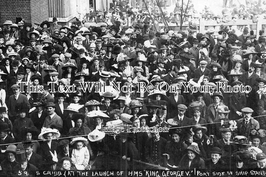 HA 319 - Launch Of HMS King George, Portsmouth, Hampshire