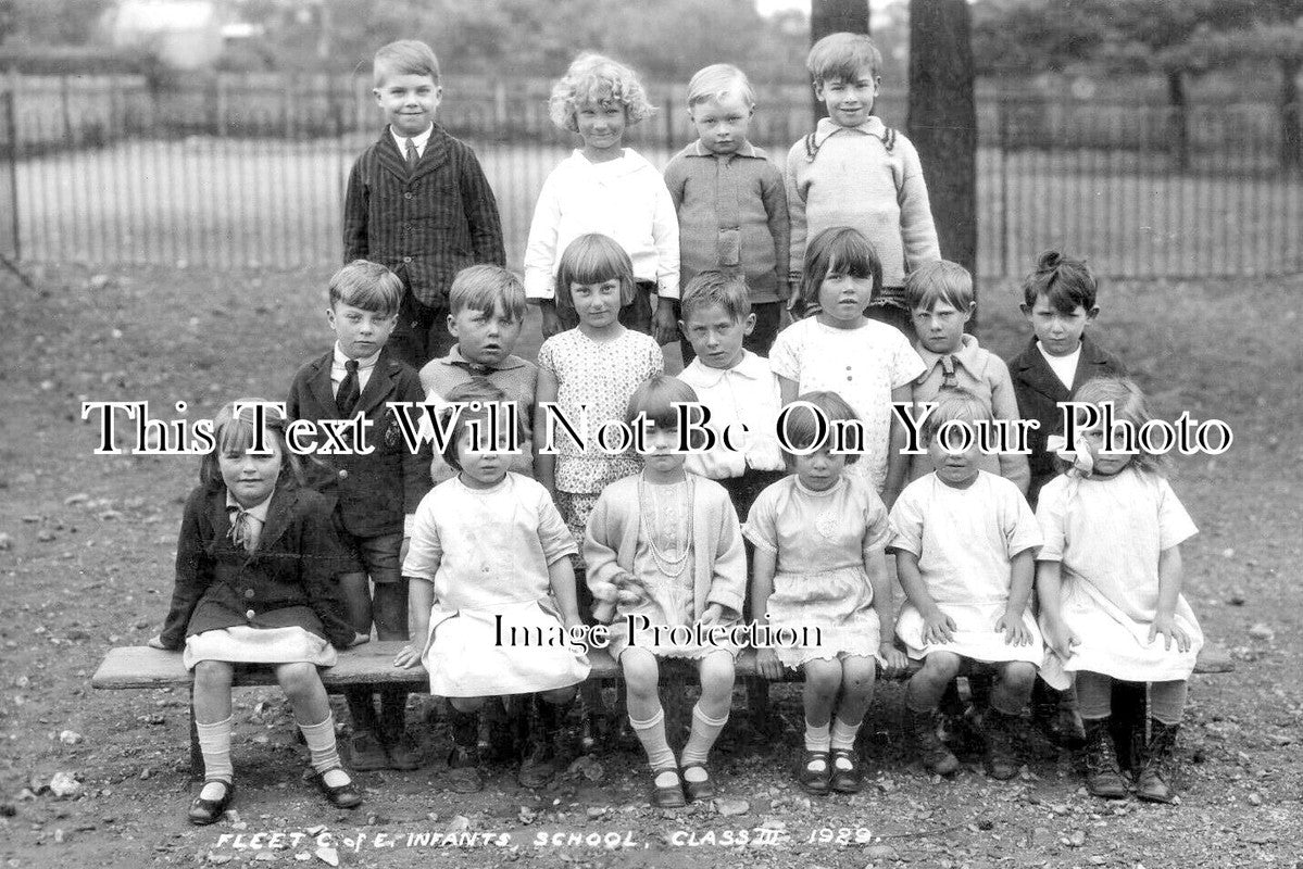 HA 3200 - Fleet C Of E Infants School Class, Hampshire 1929