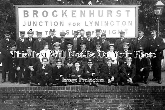 HA 3223 - Brockenhurst Junction Railway Station, Hampshire c1912