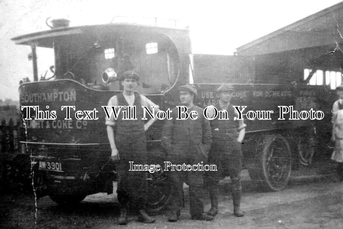 HA 3376 - Southampton Gas Light Coal Co Steam Lorry, Hampshire c1910
