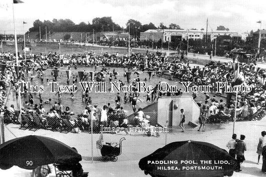 HA 3477 - Paddling Pool, The Lido, Hilsea, Portsmouth, Hampshire