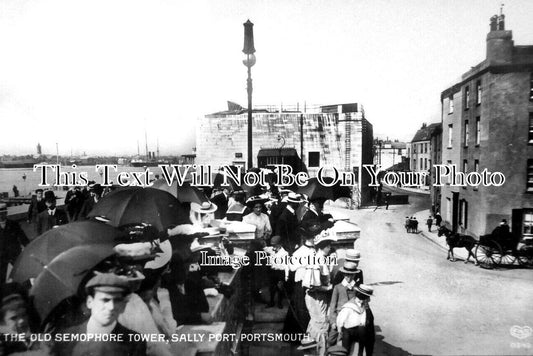 HA 3605 - The Old Semophore Tower, Sally Port, Portsmouth, Hampshire c1915
