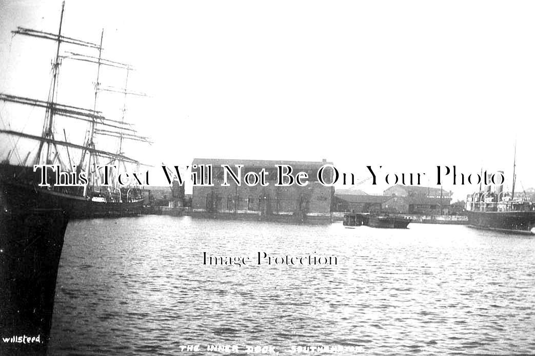 HA 3736 - The Inner Dock, Southampton Docks, Hampshire c1905