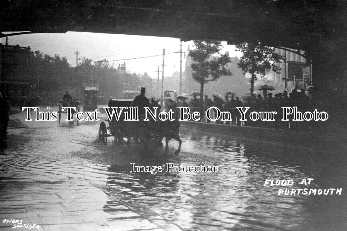 HA 3767 - Flood At Portsmouth, Hampshire