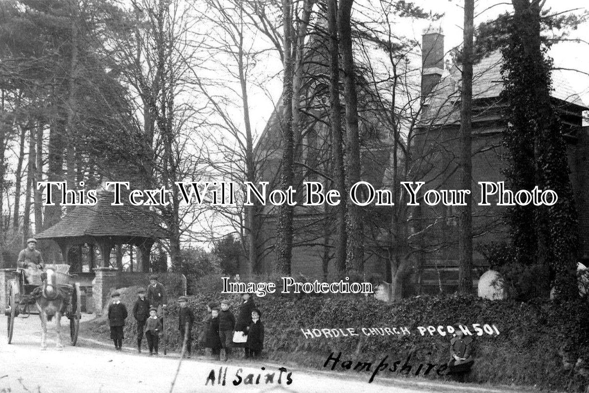 HA 3787 - Hordle Church, Hampshire c1907