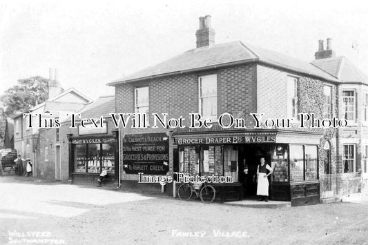 HA 383 - Grocer Shop, Fawley Village, Hampshire c1908