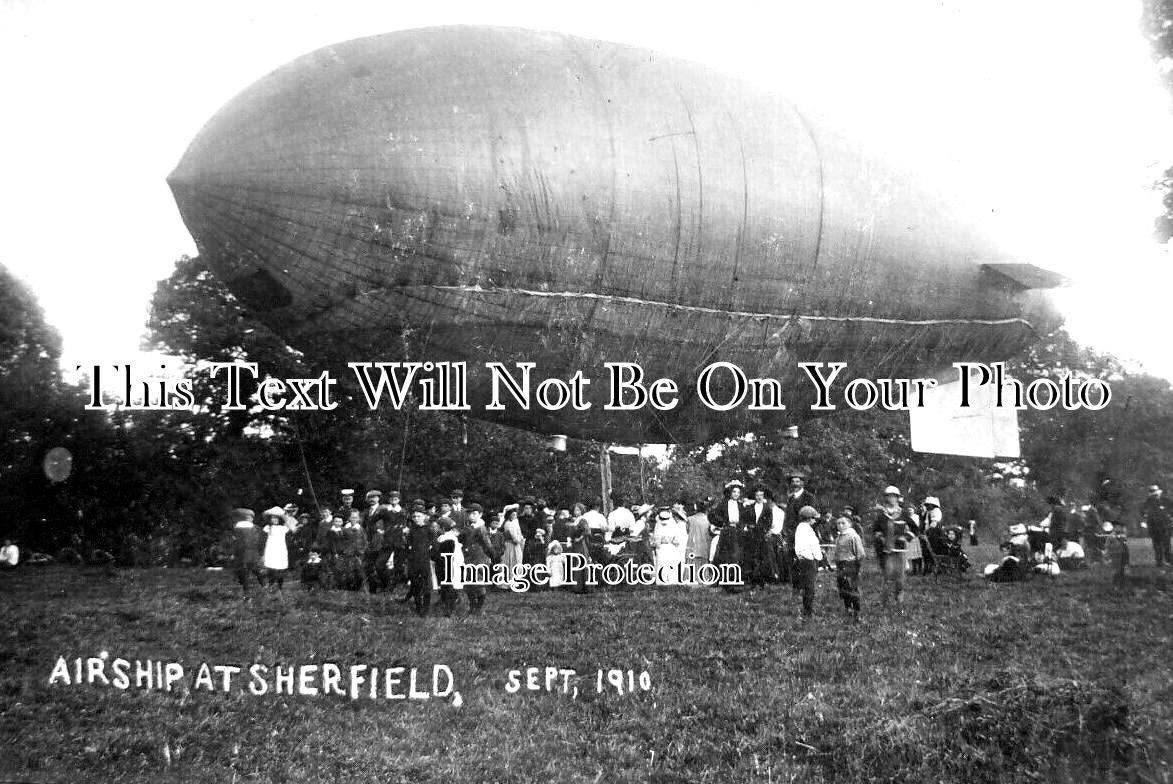 HA 3842 - Airship At Sherfield, Hampshire 1910