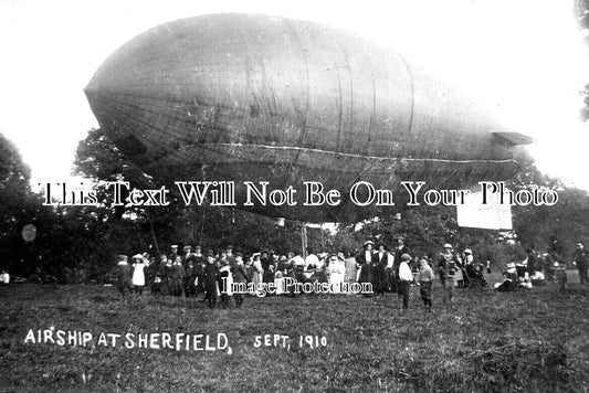 HA 3842 - Airship At Sherfield, Hampshire 1910