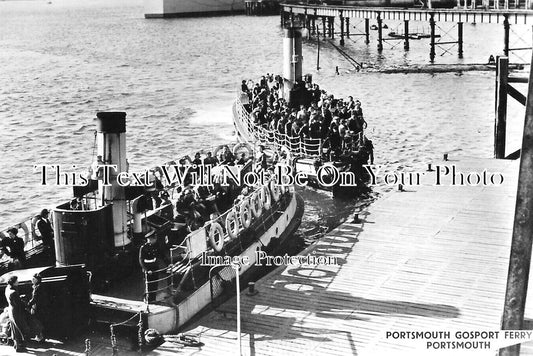 HA 3966 - Portsmouth Gosport Ferry, Hampshire c1958