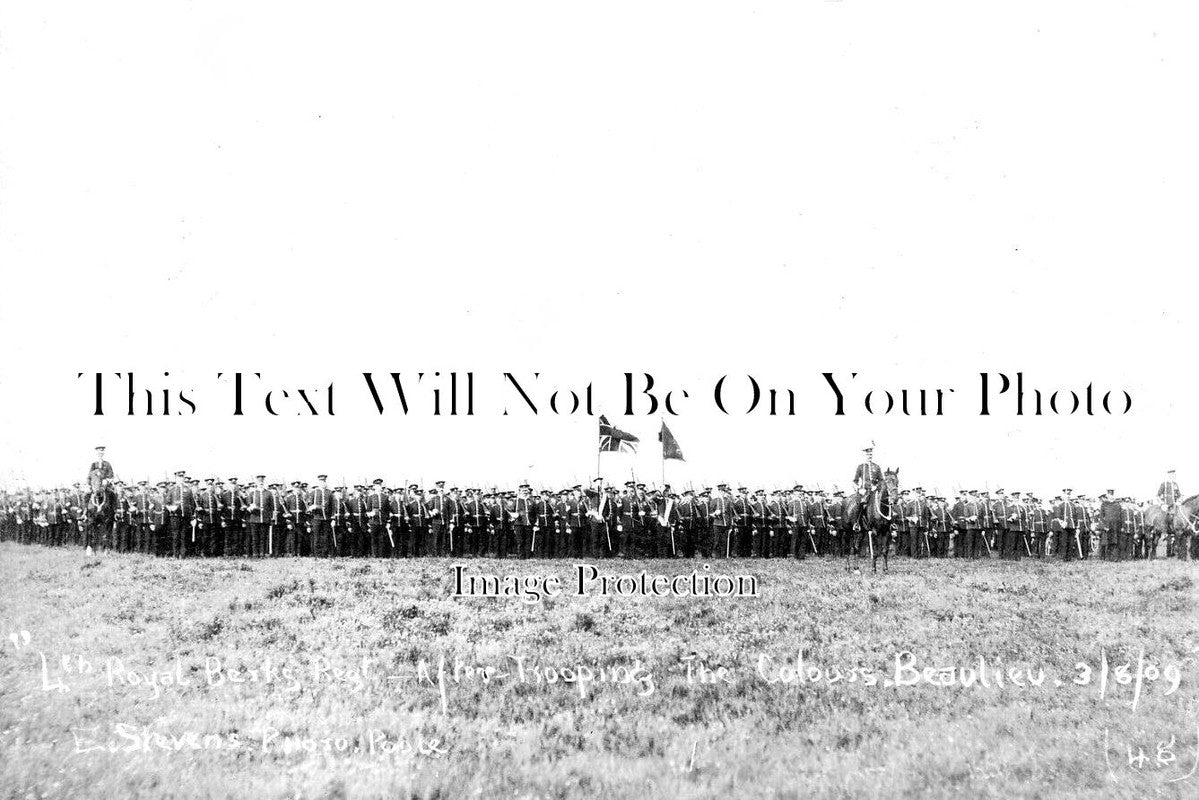 HA 3978 - 4th Royal Berkshire Regiment At Beaulieu, Hampshire 1909