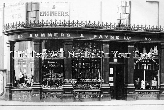 HA 4161 - Summers & Payne Boat Shop, Southampton, Hampshire c1913