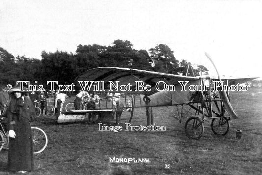 HA 4227 - Bleriot Monoplane, Aldershot, Hampshire 1912