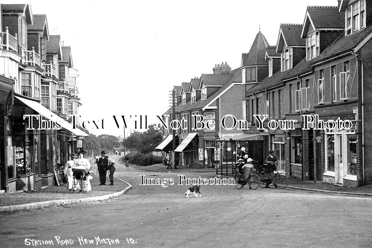 HA 4253 - Station Road, New Milton, Hampshire c1912