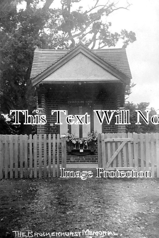 HA 4287 - The Brockenhurst Memorial, New Forest, Hampshire