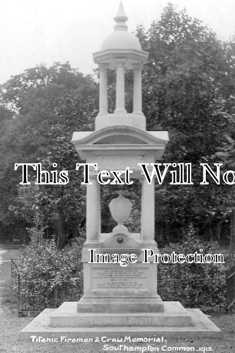 HA 437 - Titanic Firemen & Crew Memorial, Southampton Common, Hampshire