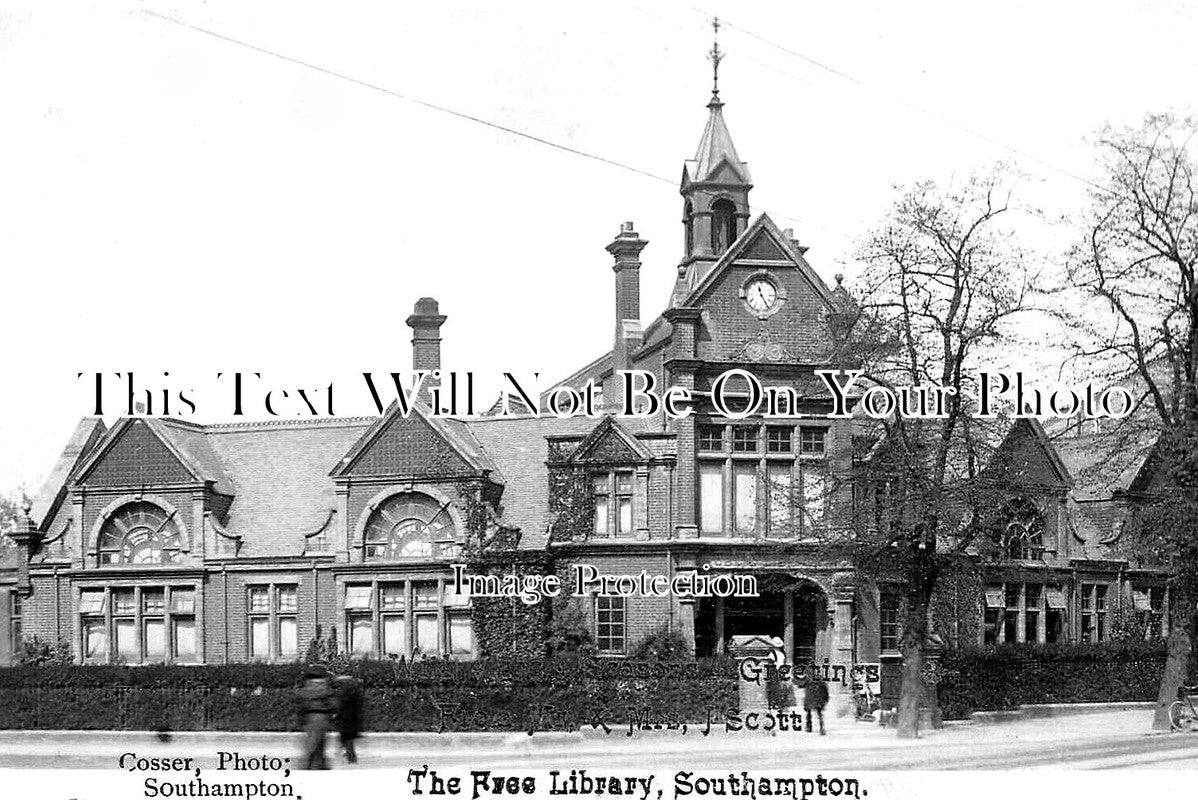 HA 4377 - The Free Library, Southampton, Hampshire c1904