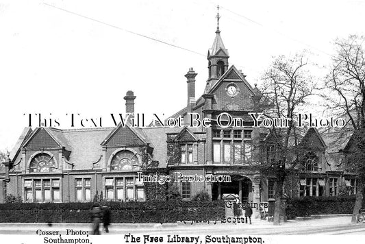 HA 4377 - The Free Library, Southampton, Hampshire c1904
