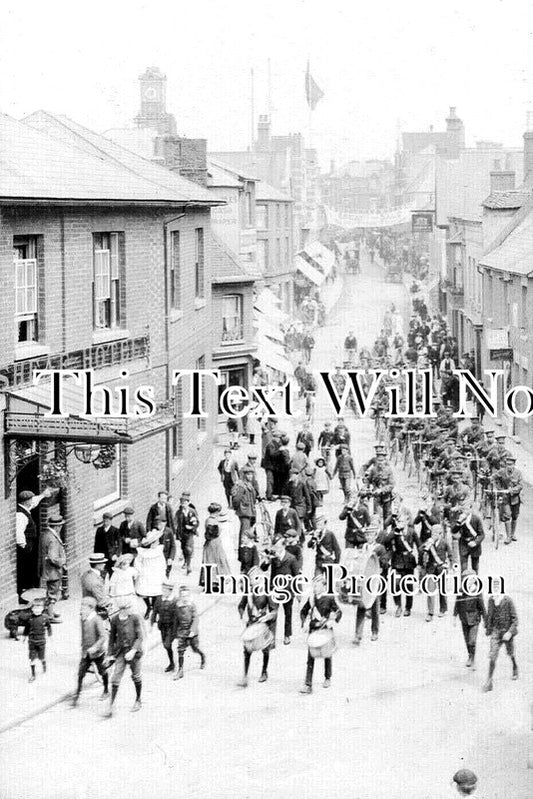 HA 4396 - Military In Winchester Street, Basingstoke, Hampshire WW1