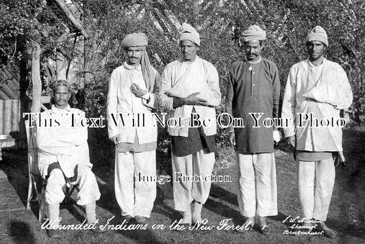 HA 4422 - Wounded Indian Soldiers, New Forest, Hampshire c1917 WW1