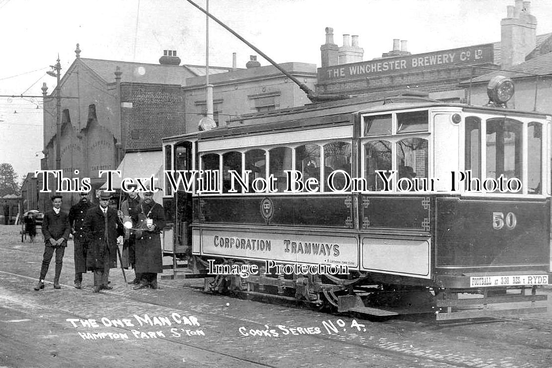 HA 4437 - The One Man Tram Car, Hampton Park, Southampton